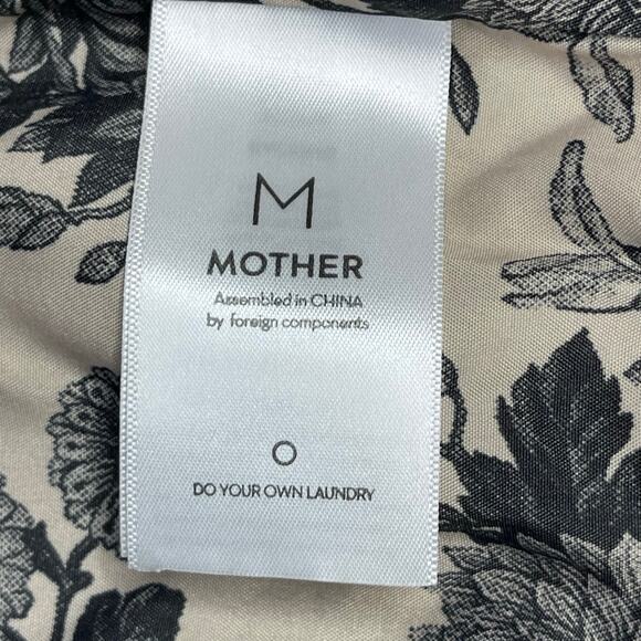 Mother womens The Letterman Faux Fur Bomber Jacket size M Wash stroke of fortune - Picture 7 of 13